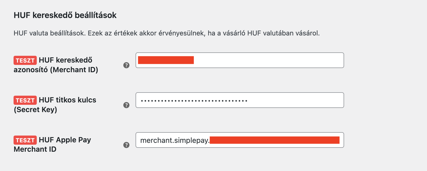 Apple Pay fizetési mód beállítások